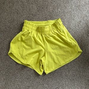 Lululemon neon short size 4